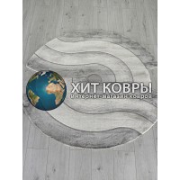 Турецкий ковер Safir 00836 Серый круг